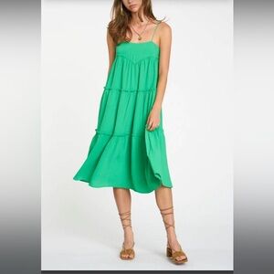 Elegant Green Women's midi dress
